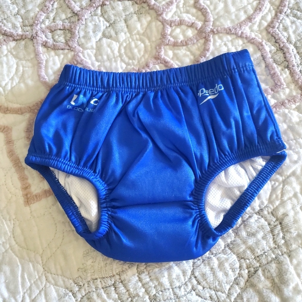 Boys blue speedo premium swim diaper.  Size M  12mon. 18-22lbs